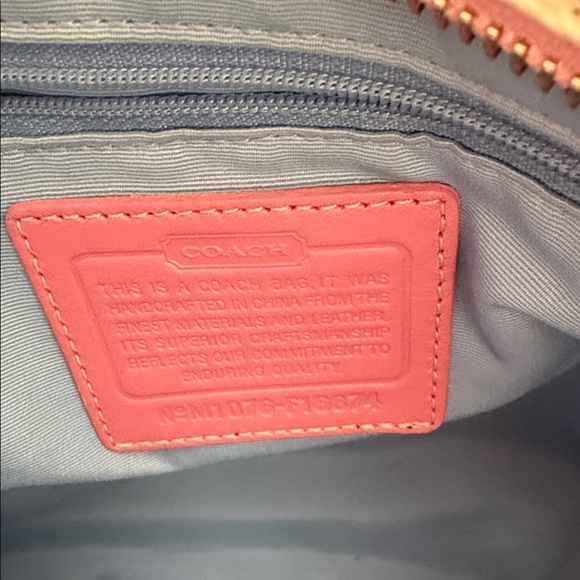 Coach Multicolor Signature Tote with Pink Trim - Picture 4 of 8